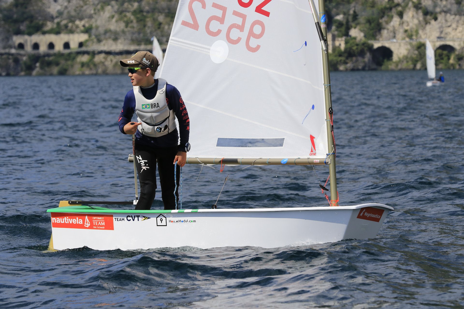 Squadra Optimist between Riva and Campione