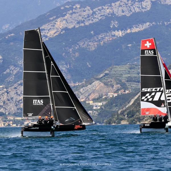 For the first time in regatta on Garda Trentino the Persico 69F