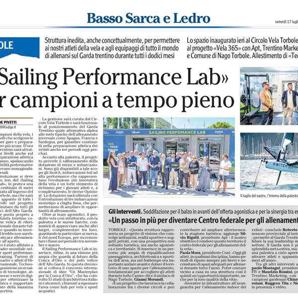 Inaugurato il  Sailing Performance Lab 