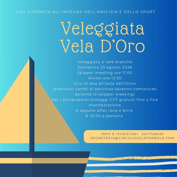 VELEGGIATA VELA D'ORO